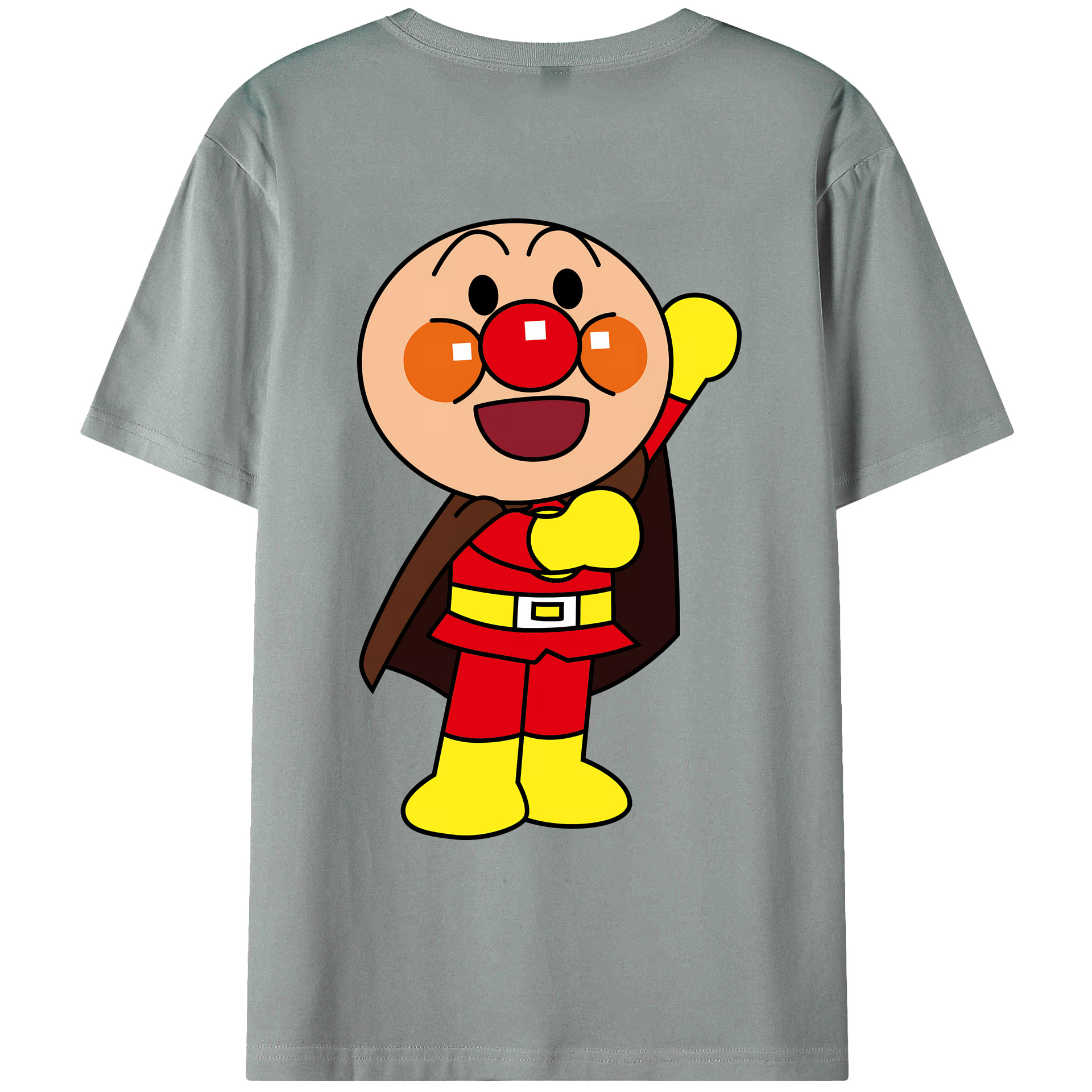 （画像用） アンパンマン Anpanman 綿100％ メンズ半袖Tシャツ（バックプリント） 通気性